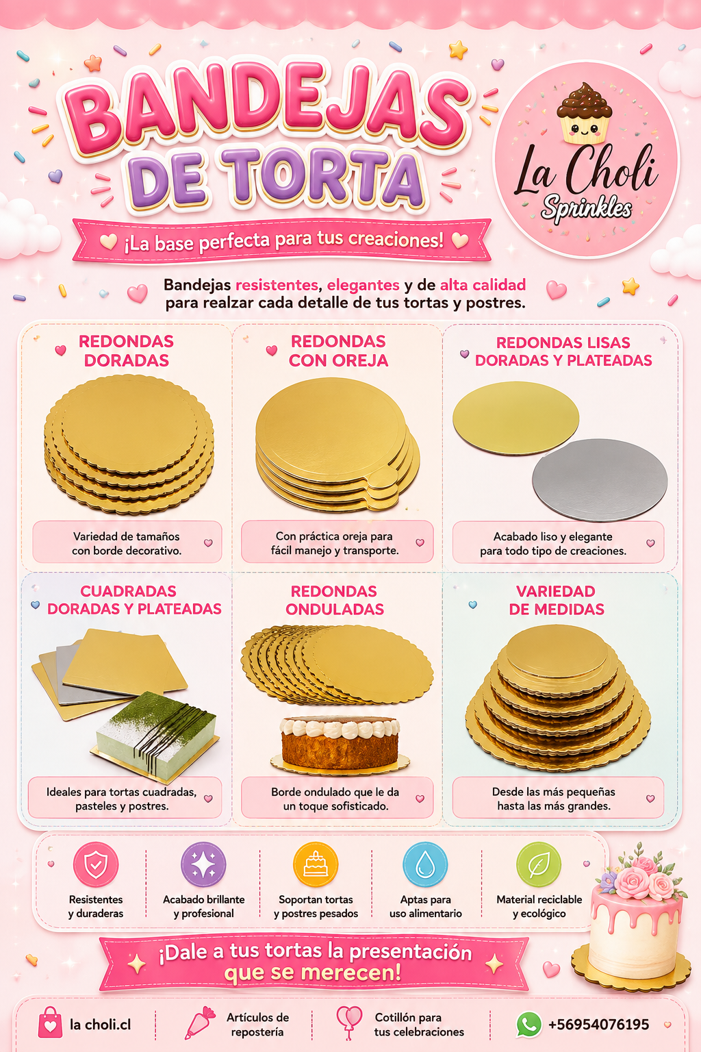 Bandejas para tortas