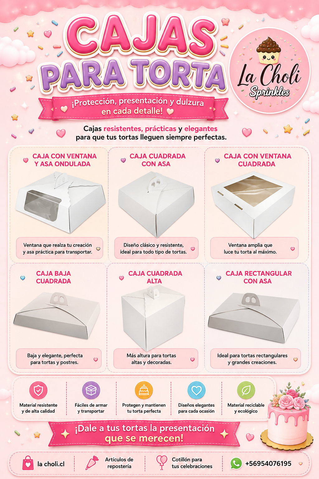 Cajas de tortas