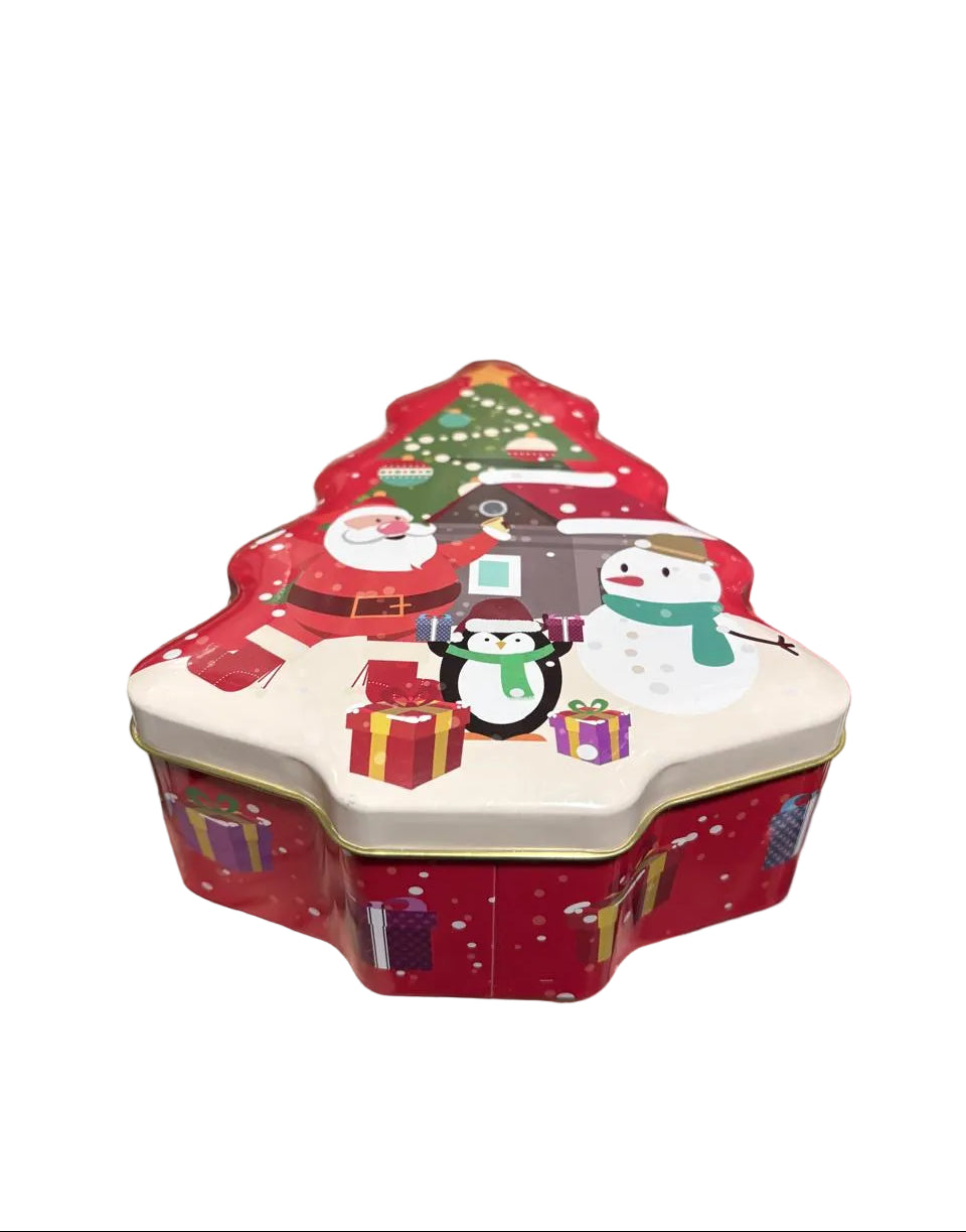 Caja metálica Árbol de Navidad 18 cm