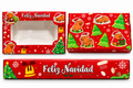 Caja con visor para 6 alfajores Navidad 3