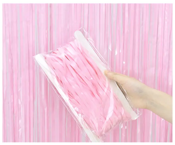 Cortina rosa 100x200cm