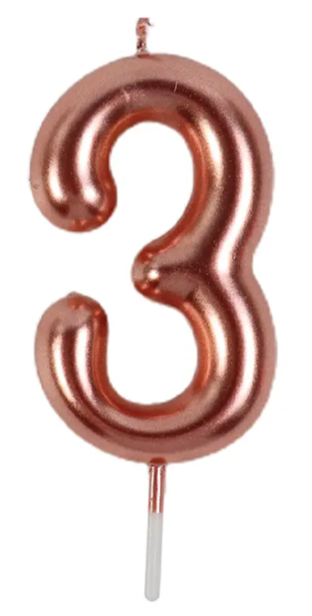 Velas Rose Gold (0-9)