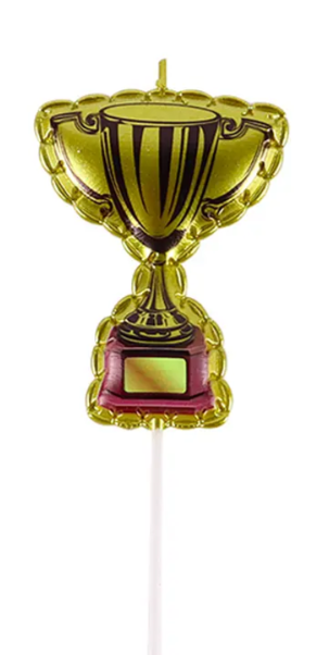 Velas de trofeo dorada 5.2x13cm