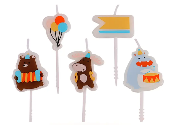 Set de Velas animales 5 pcs