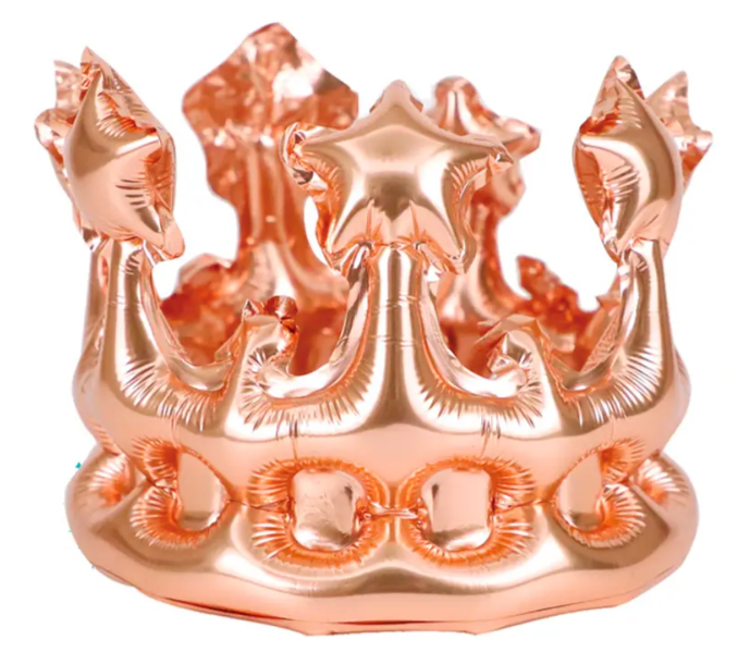 Corona de globo oro rosa 20x78cm