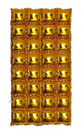 Fondo de Globo Metálico Dorado 4 Filas