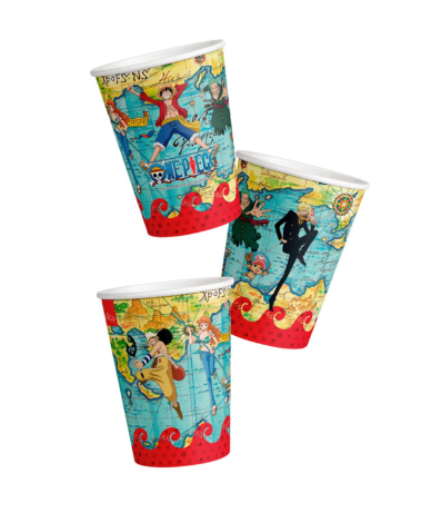 Vasos poli papel One piece 6 un