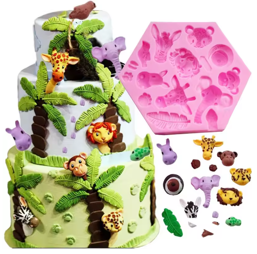 Molde silicona Animales