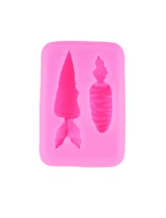 Molde silicona Zanahorias