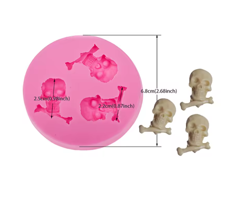 Molde silicona Calaveras