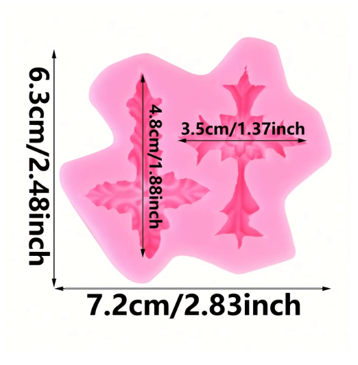 Molde silicona Cruces