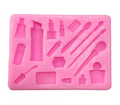 Molde silicona set maquillajes 2