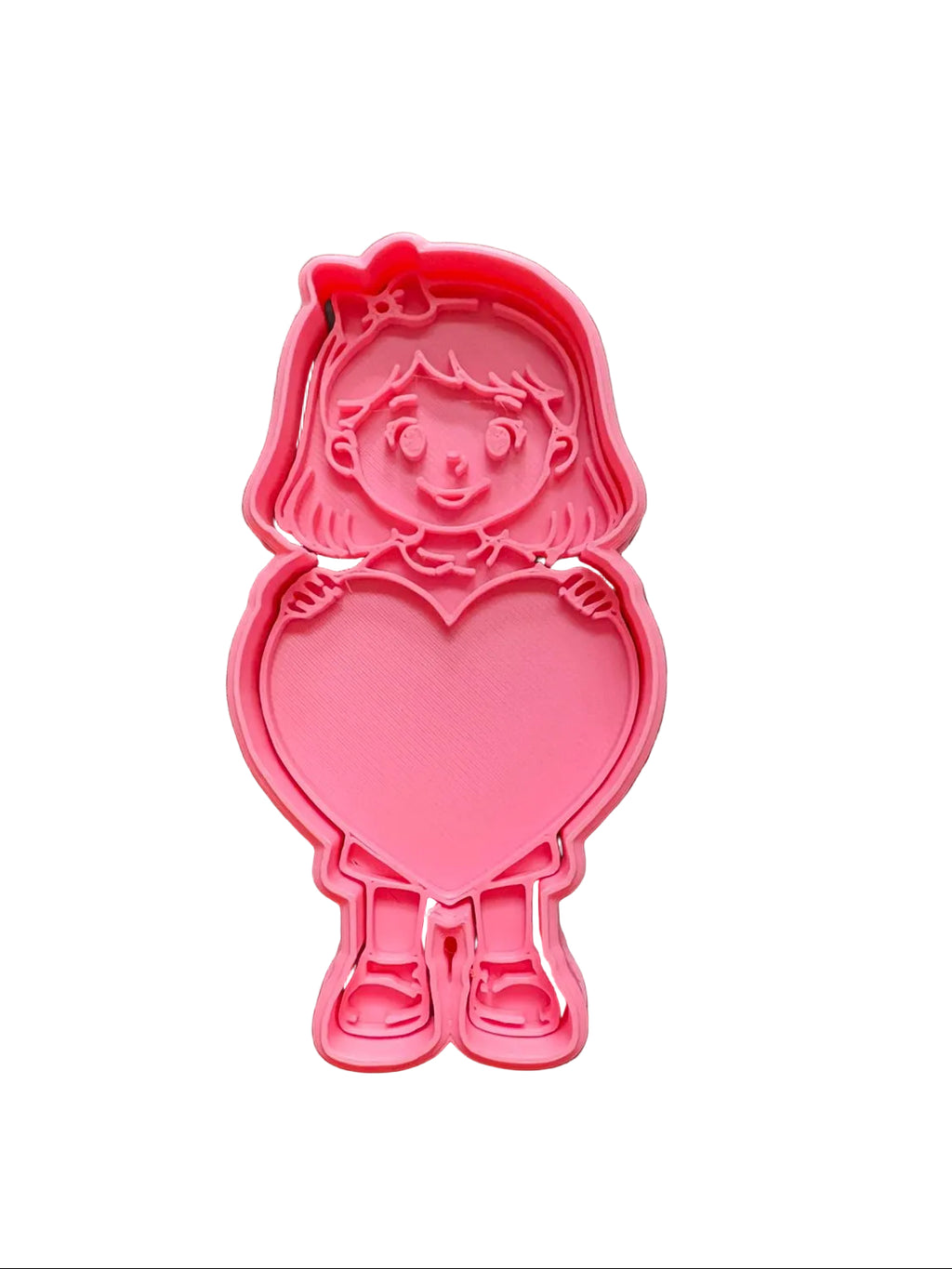 Cortador de galletas niña corazón