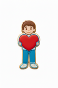 Cortador de galletas niño corazón