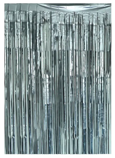 Cortina plateada 100x200cm