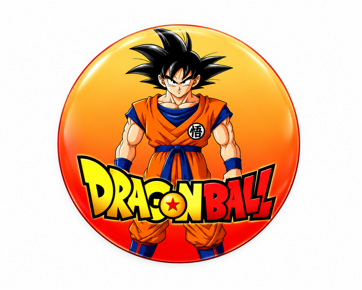 Stickers Dragon Ball 100 un surtidos 4x4 cm