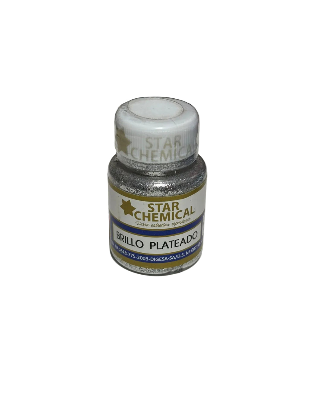 Glitter brillo Plateado Star Chemical 5grs