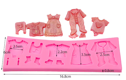 Molde de silicona Ropa de bebe