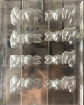 Molde plástico transparente, 4 Conejos de pascua