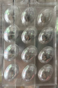 Molde plástico transparente, Huevos de pascua pequeños 5x3.5
