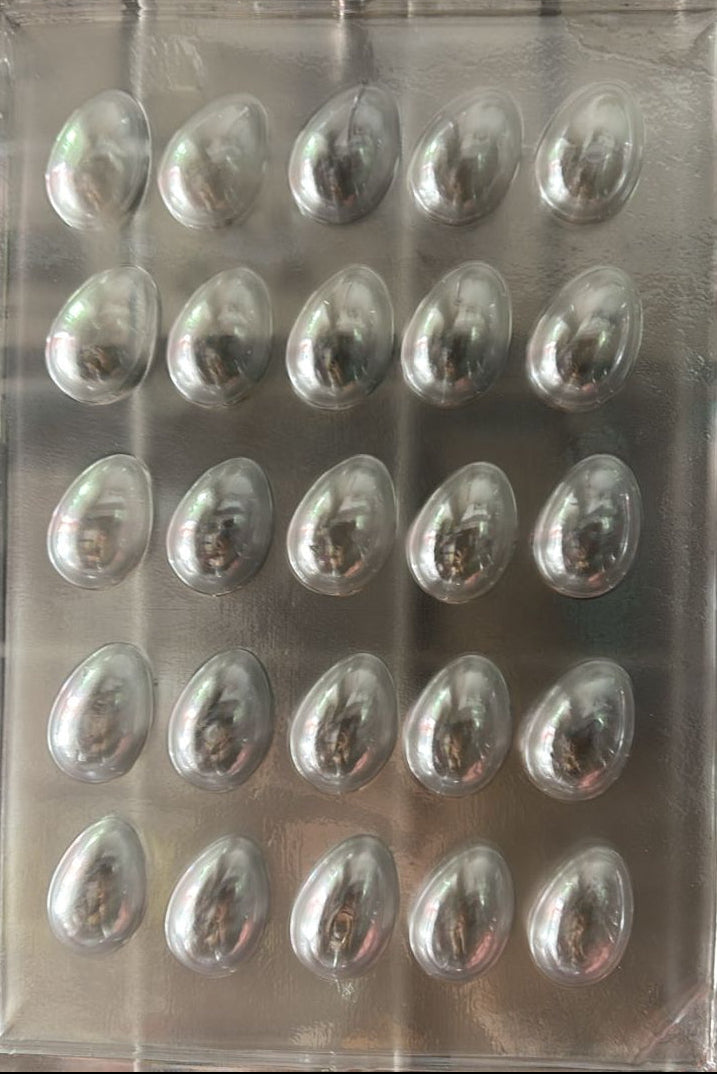 Molde plástico transparente, Huevos pequeños de pascua 3x2 cm