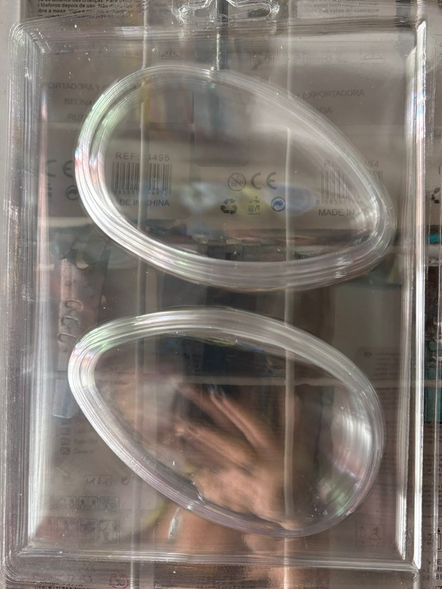 Molde plástico transparente, huevo de pascua Plano 1