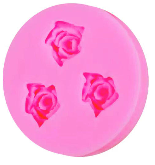 Molde silicona 3 Rosas