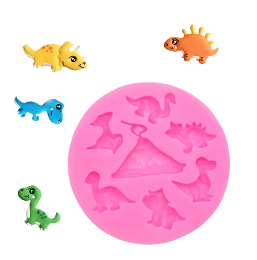 Molde silicona Dinosaurios