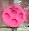 Molde silicona corazones cara feliz mickey