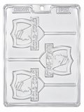 Molde plástico transparente colo-colo 3 cavidades 7.5x15.5