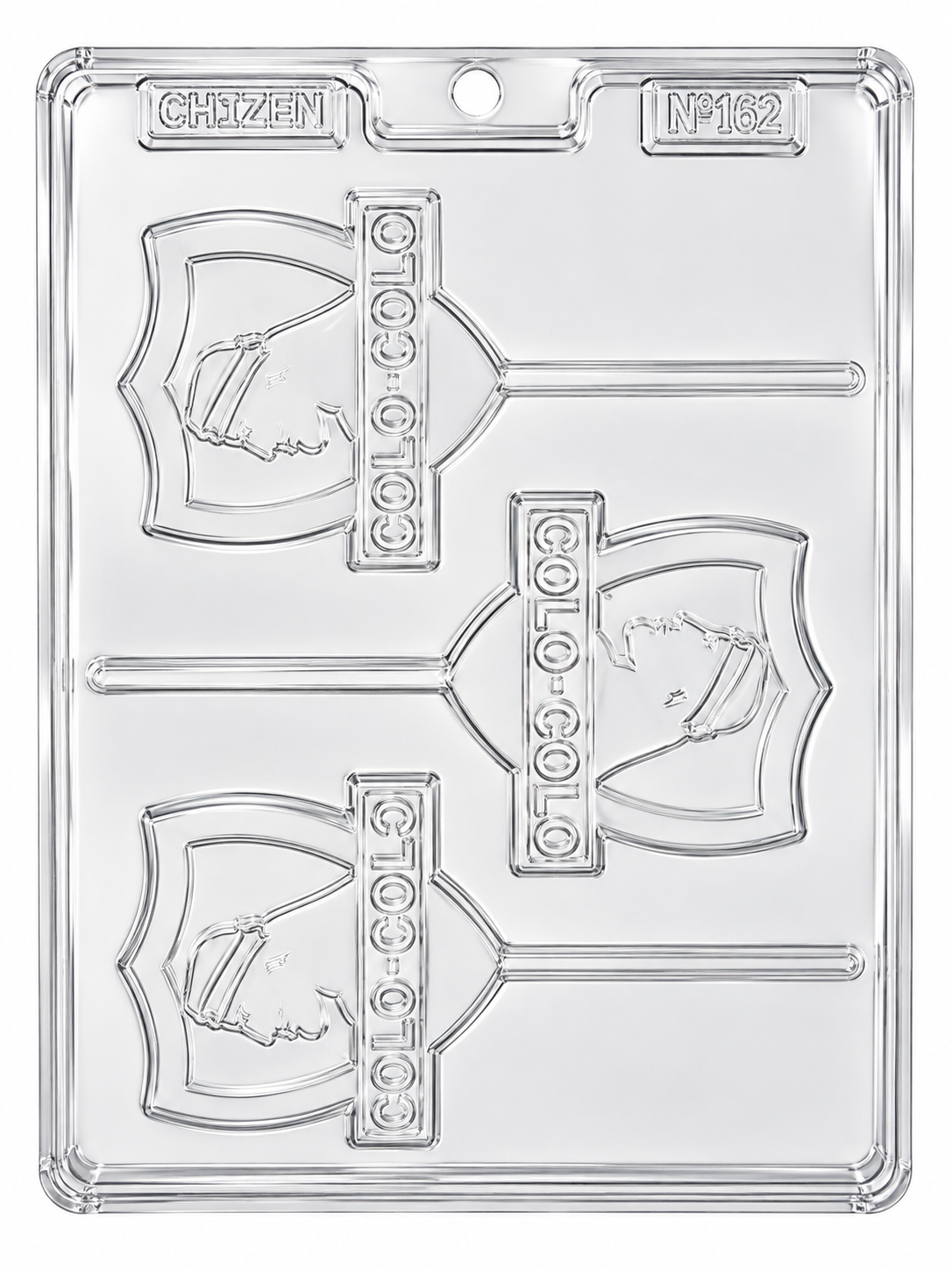Molde plástico transparente colo-colo 3 cavidades 7.5x15.5