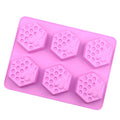 Molde de silicona Panal de abajas 6 cavidades