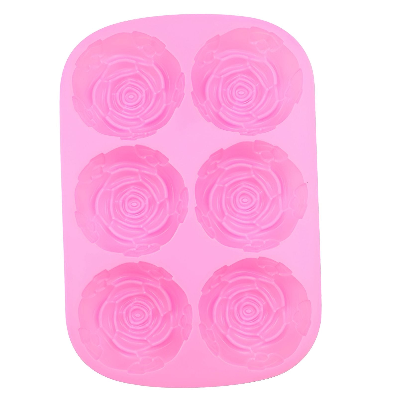 Molde de silicona Rosa 6 cavidades