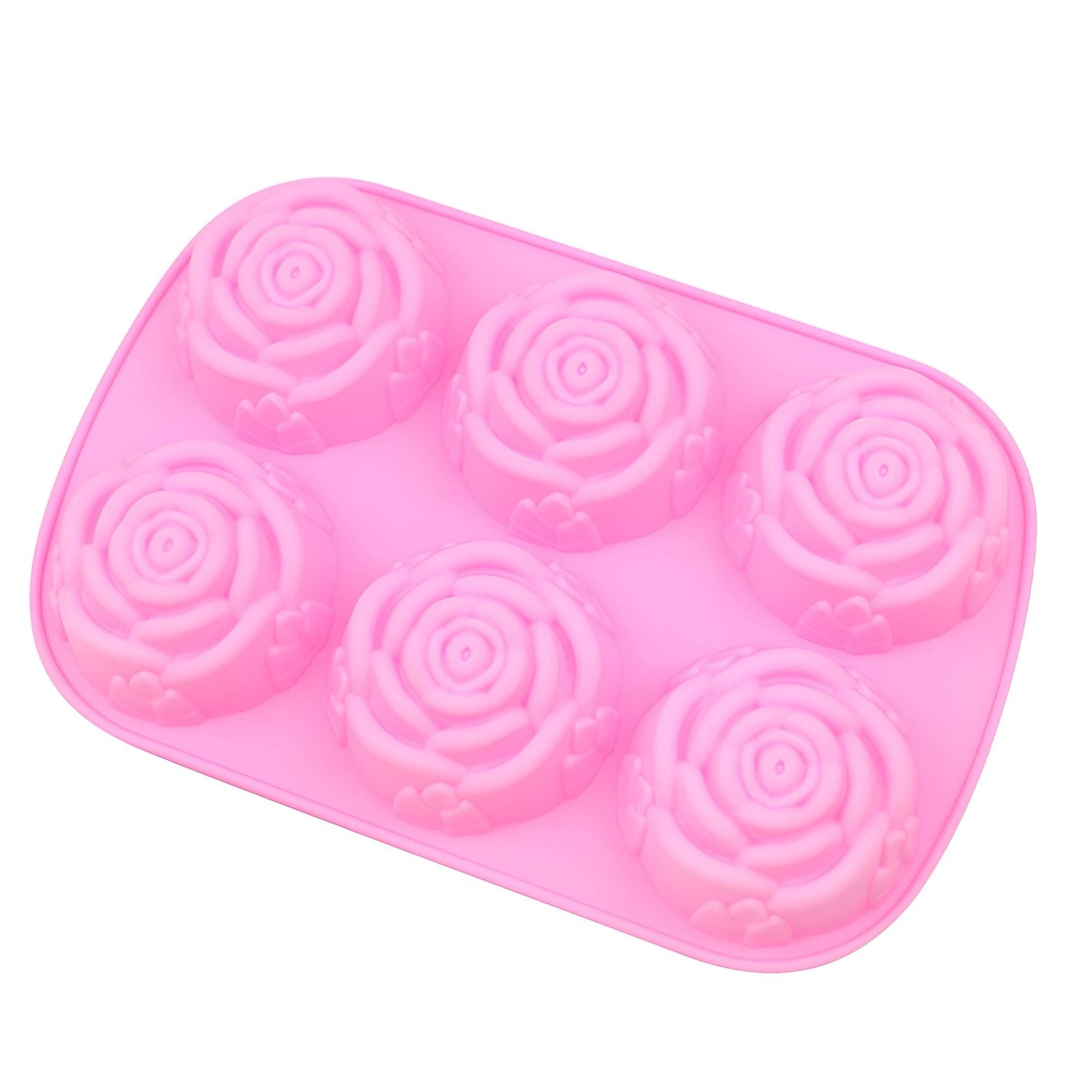 Molde de silicona Rosa 6 cavidades