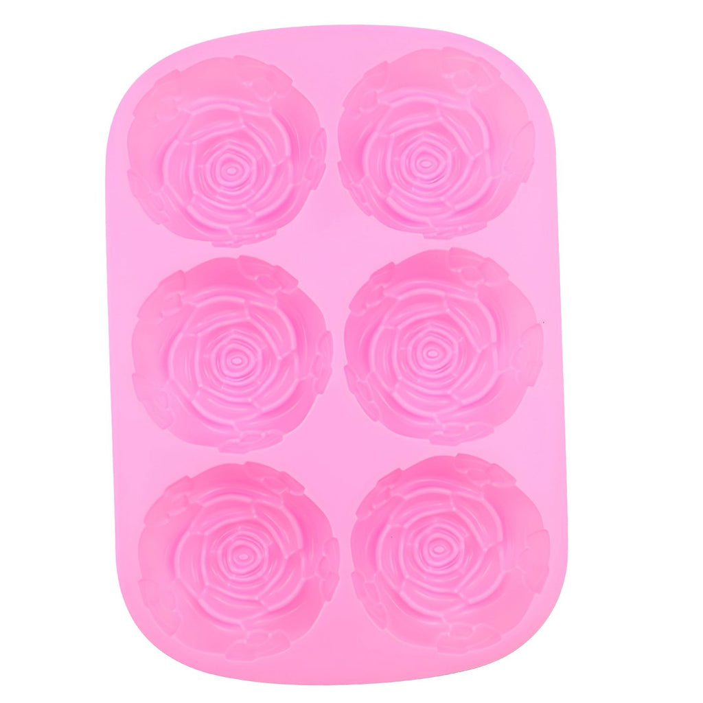 Molde de silicona Rosa 6 cavidades