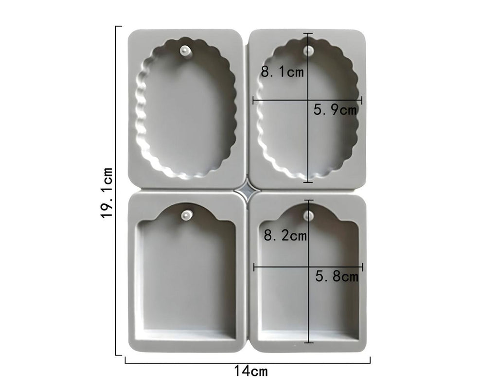 Molde silicona 4 cavidades tabletas