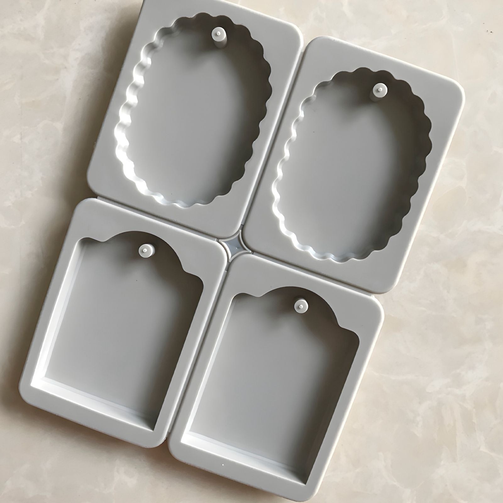 Molde silicona 4 cavidades tabletas