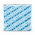 Papel para alfajor, Anti-grasa Celeste letras 14x14 cm, 100 unidades