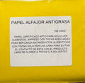 Papel para alfajor Anti grasa Amarillo  14x14 cm, 100 unidades