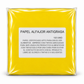 Papel para alfajor Anti grasa Amarillo  14x14 cm, 100 unidades