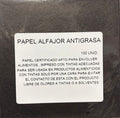 Papel para alfajor Anti grasa Negro 14x14 cm, 100 unidades