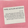 Papel para alfajor Anti grasa Rosado 14x14 cm, 100 unidades
