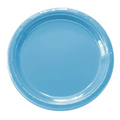 Plato plástico redondo 18cm celeste 10 un