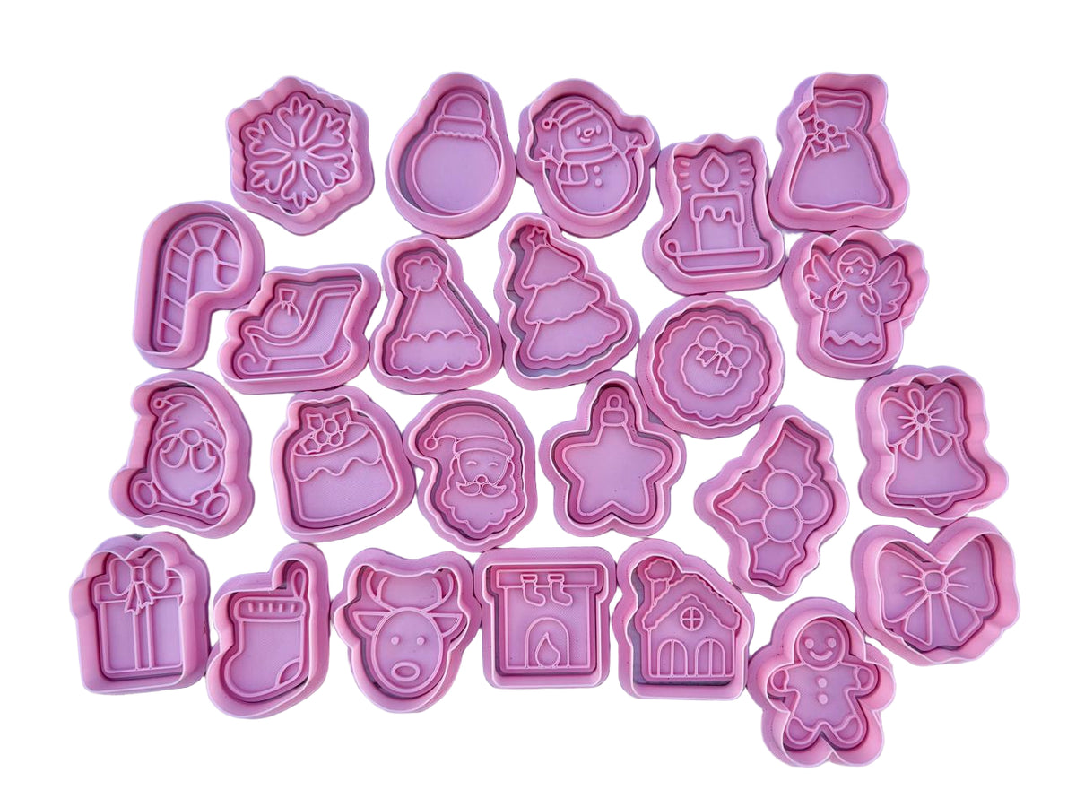 Set Cortadores de galletas Calendario de advientos 2, 24PCS