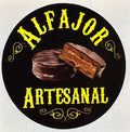 Stickers Alfajor artesanal Negro 100 un 4x4 cm