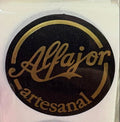 Stickers Alfajor artesanal Negro Dorado 100 un