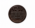 Stickers Alfajor artesanal Plateado 100 un 4x4 cm
