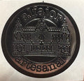 Stickers Alfajor artesanal Plateado 100 un 4x4 cm
