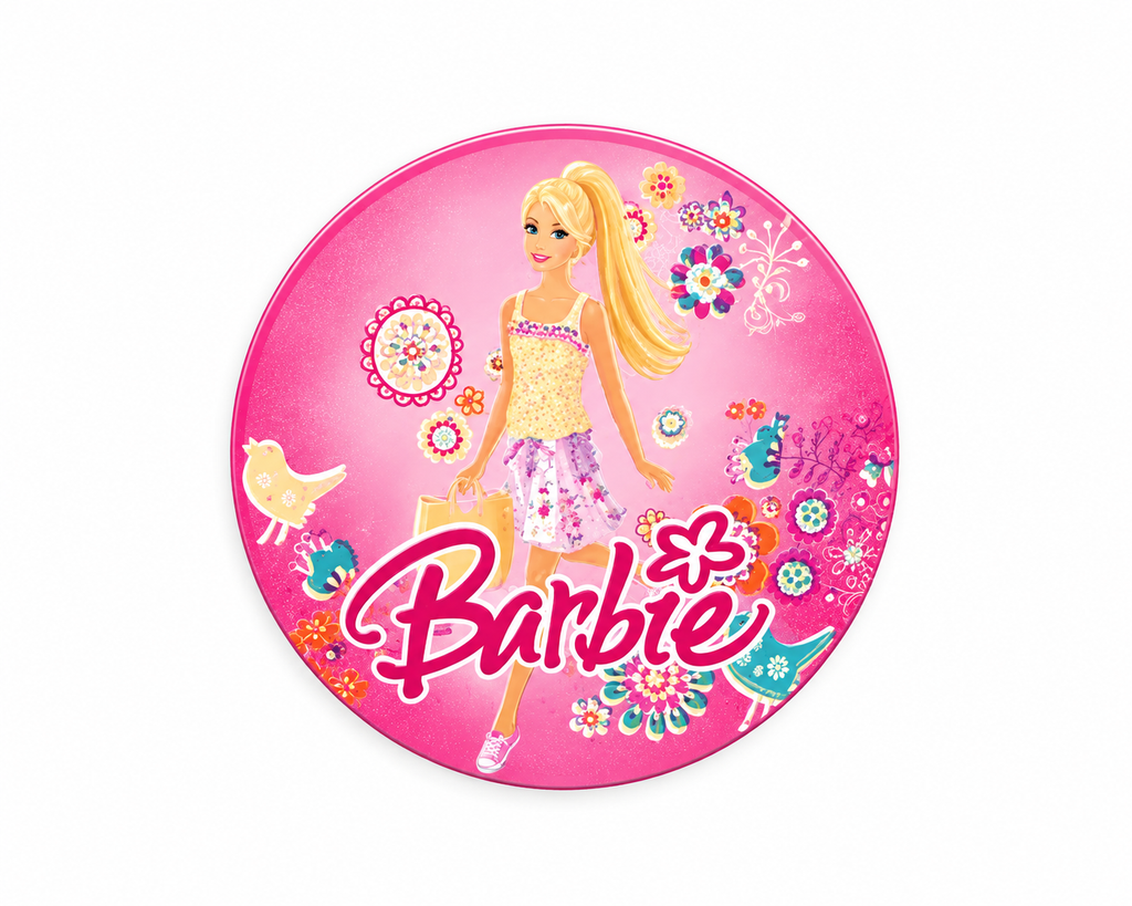 Stickers Barbie 100 un surtidos 4x4 cm