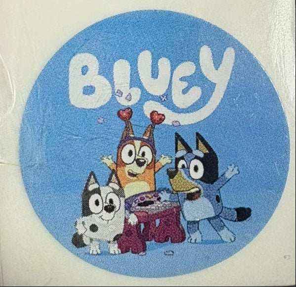 Stickers Bluey 100 un surtidos 4x4 cm